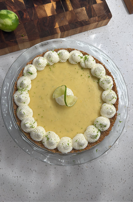 Vanilla bean key lime pie